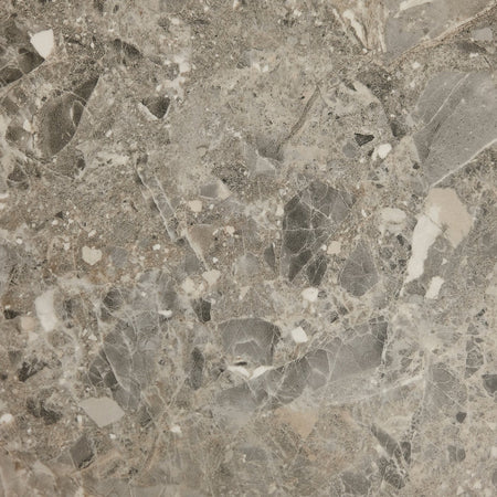 Grey Terrazzo Stone finish swatch, speckled grey stone