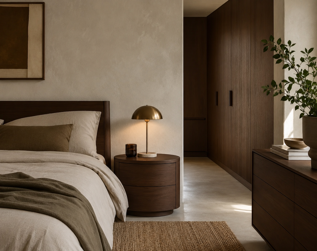 Dark Walnut styled concept, Bedroom