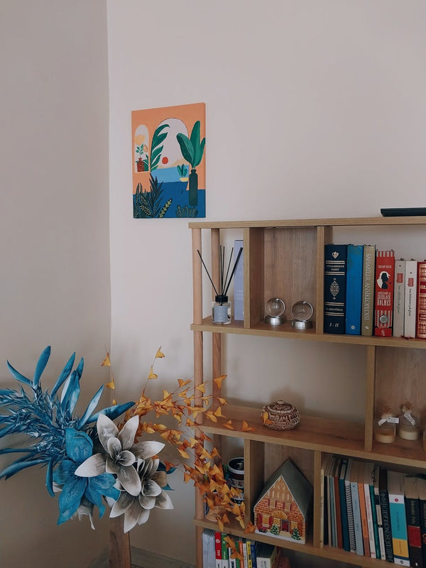 Golden Oak shown in a room setting